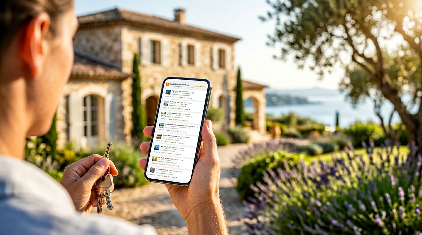 Riviera Keys consulté sur mobile, sur le terrain